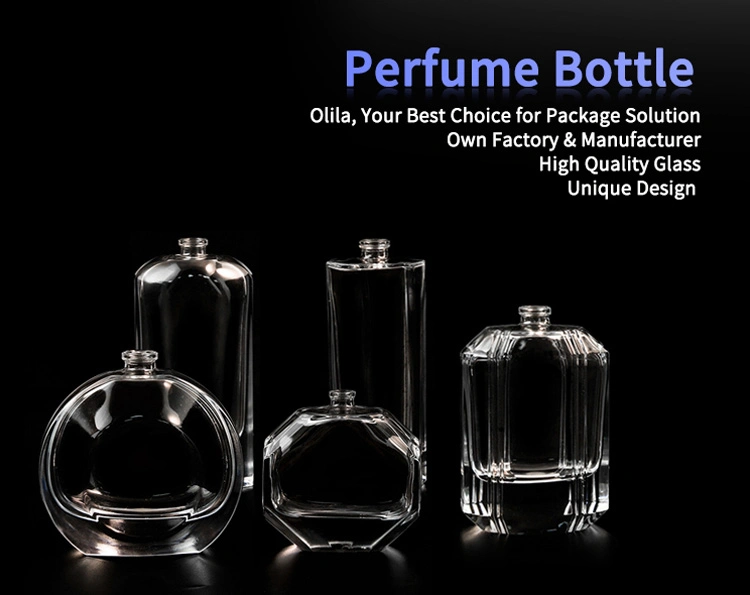 Custom Factory Supplies Hexagon Perfume Bottle 50ml 100ml Luxury Empty Glass Bottles Custom Box Wholesale