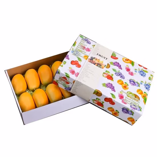 Boîte de papier kraft personnalisée, emballage universel, boîte-cadeau de fruits, fabricants directs