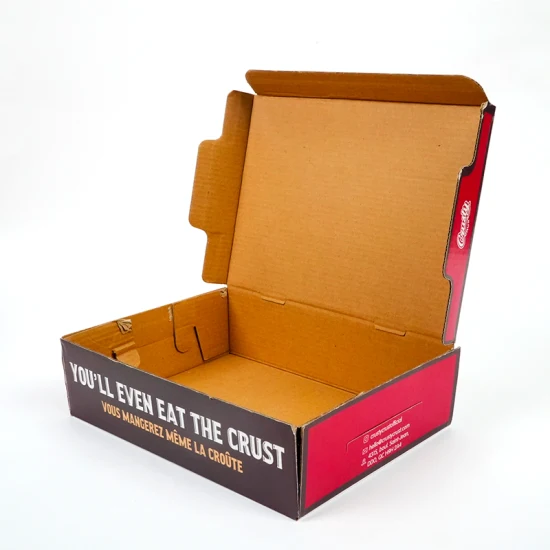 2023 Nouvelle arrivée bon marché personnalisé boîte à pizza en carton personnalisé recyclable pour l'emballage