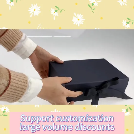 Chine Boîte d'emballage de cadeau en papier magnétique de vêtements de maquillage de cosmétiques de carton pliable personnalisé de montre boîte d'emballage de cadeau de festival de fête de mariage